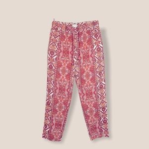 Rachel Zoe Linen Tie Waist Pants in Orange